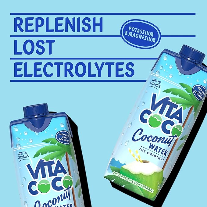 Vita Coco Original Coconut Water Multipack 500 ml x 12, Packed With Electrolytes, Gluten Free, Full Of Vitamin C, Good Source Of Potassium, Low-Calorie Electrolyte Drink, Thirst Quenching Refreshment - Image 5